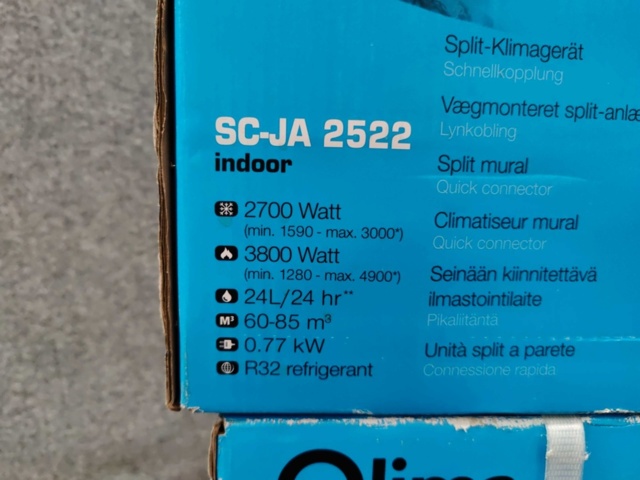 1576232-10 Luftvärmepump Qlima SC-JA 2522, 4.9 kW