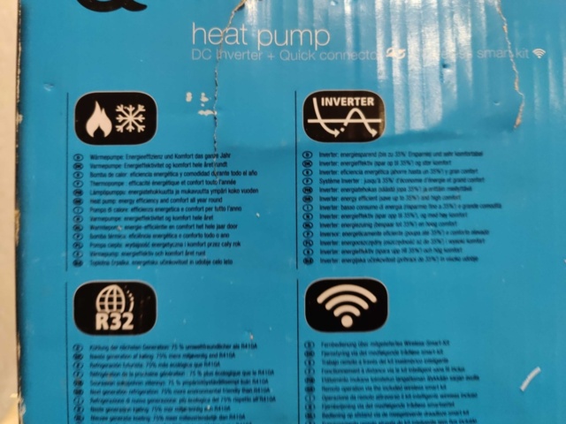 1576232-12 Luftvärmepump Qlima SC-JA 2522, 4.9 kW
