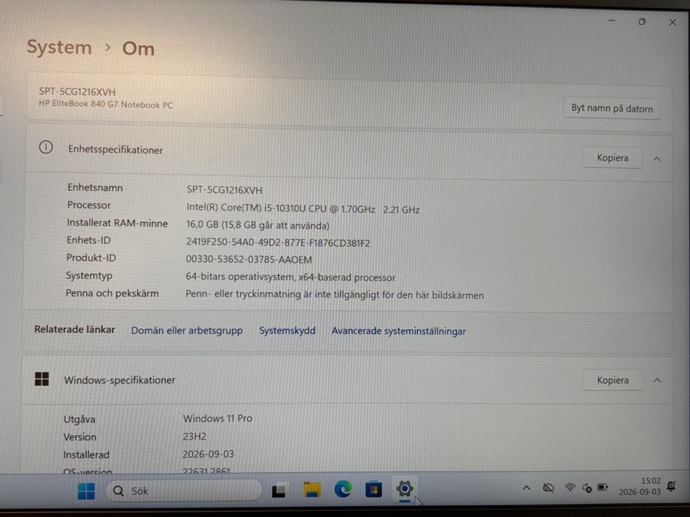 1529479-2 Bärbar dator - HP EliteBook 840 G7