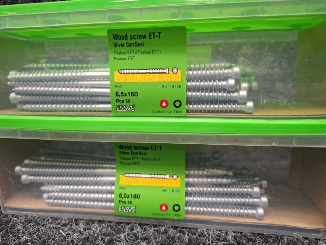 1575923-2 200 st Träskruv ET-T 6.5x160mm, Essve