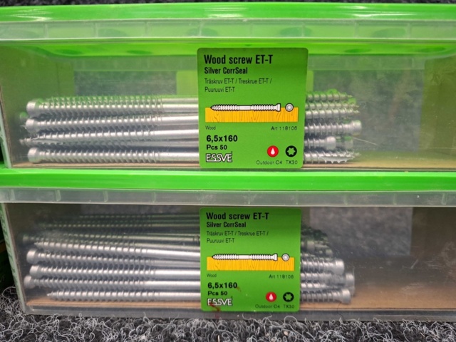 1575923-3 200 st Träskruv ET-T 6.5x160mm, Essve