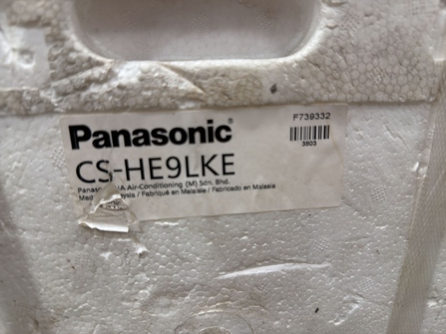 1576235-6 Inomhusdel för luftvärmepump Panasonic CS-HE9LKE