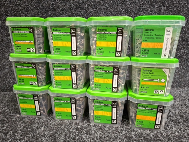 1575928-2 3000 st Trallskruv 4.8x55 & 4.2x42mm, Essve
