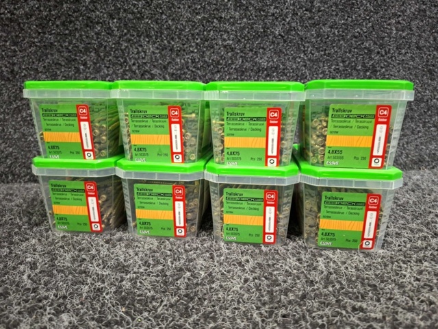 1575932-2 2000 st Trallskruv 4.8x75 & 4.8x55mm, Essve