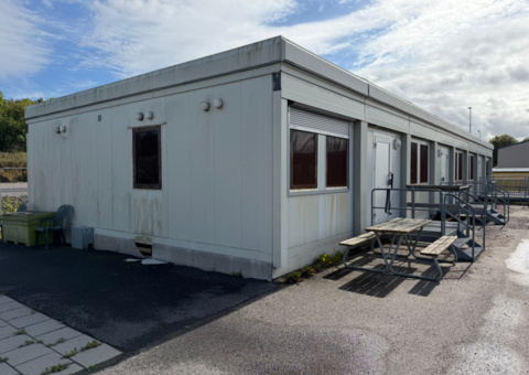 Apartment module with 3 apartments (25A–25C)