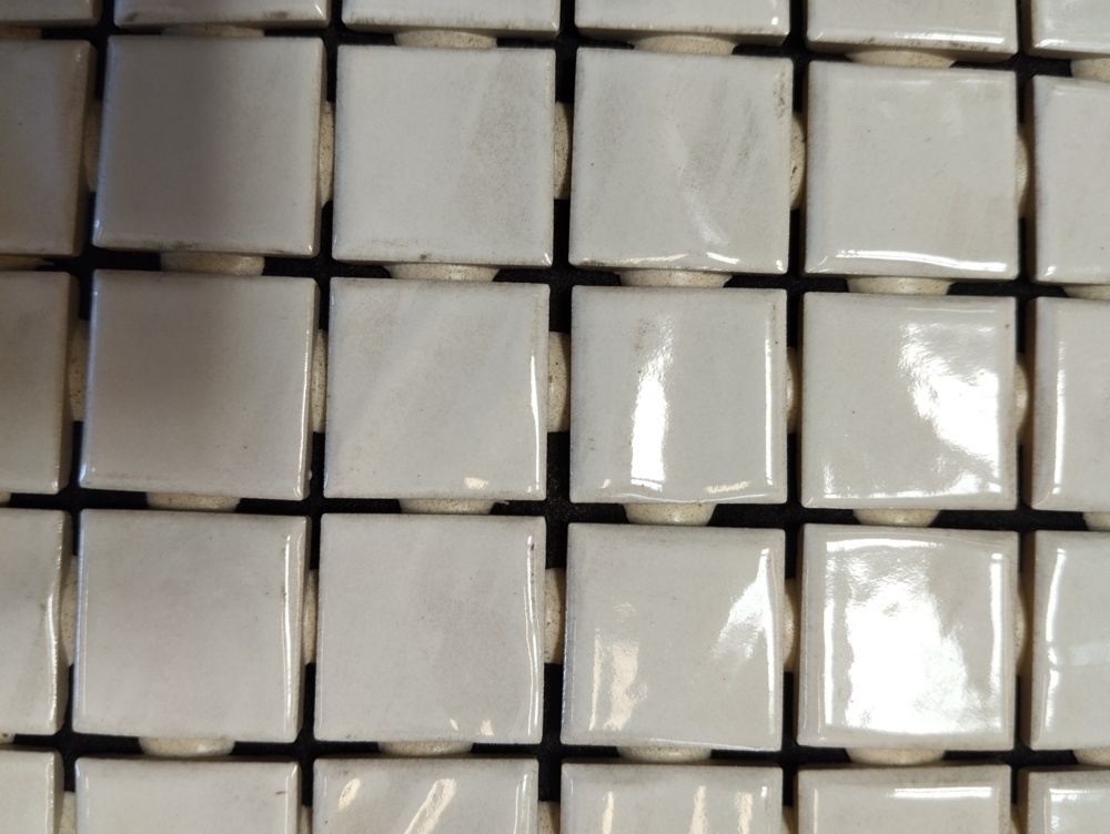 1564599-2 Mosaic tiles, 18 m² - White, 2.5x2.5