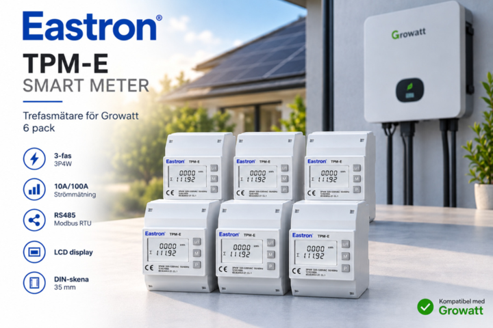 1576112-1 6-pack Eastron Smart Meter TPM-E – three-phase meter for Growatt