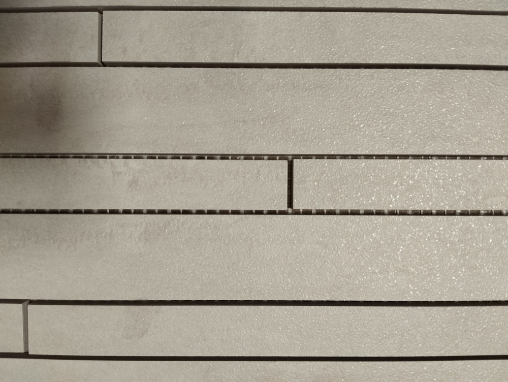 1564609-2 Strip mosaic tiles, 18 m² - White, 30x60