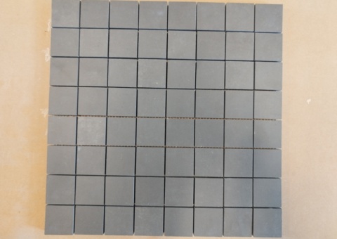Mosaik på nät, 28 m² - Mörkgrå, 30x30
