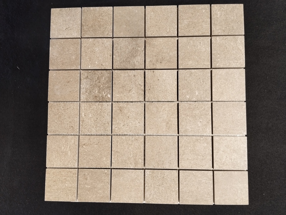 1564616-1 Mosaik på nät, 11 m² - Beige, 5x5
