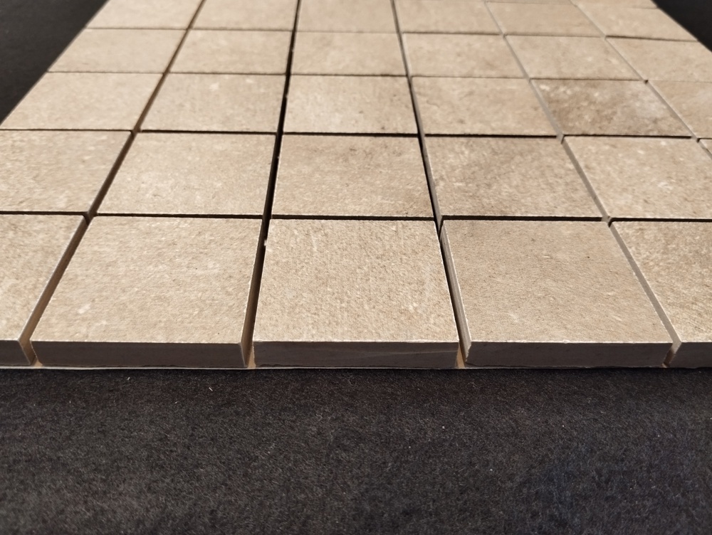 1564616-2 Mosaik på nät, 11 m² - Beige, 5x5