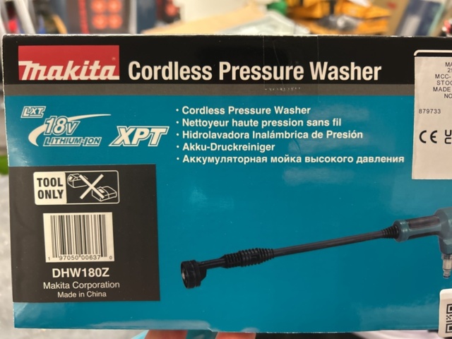 1576409-6 Battery-powered high-pressure washer Makita DHW180 (new/unused)
