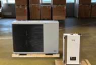 1576413 12 kW air/water heat pump incl. buffer tank, easily connects to an existing heating system L3.66