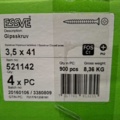 1575907-2 3600 st Gipsskruv 3.5x41mm, Essve