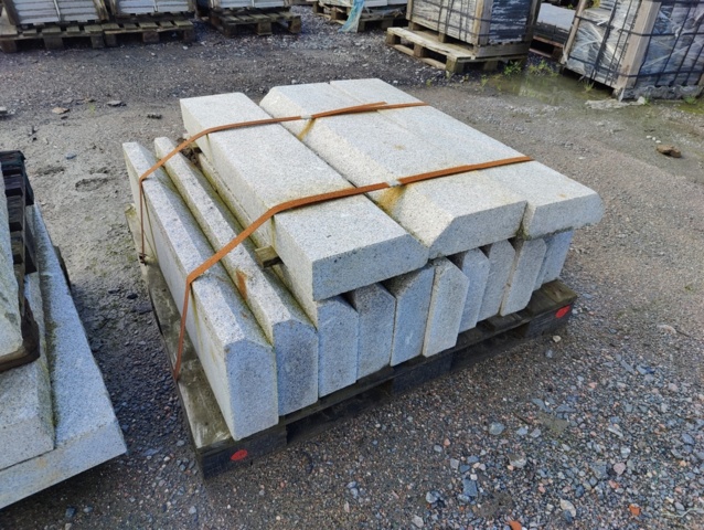 1091338-1 Granitkantsten RFF4 Rak Porto Grå 1100x100x300 mm ca 15,4 m