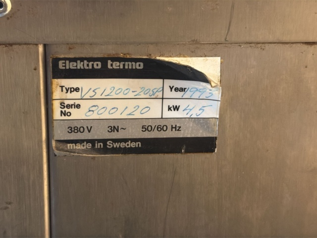 1566001-8 Vattenbad - Elektro Termo VS1200-205P -1995
