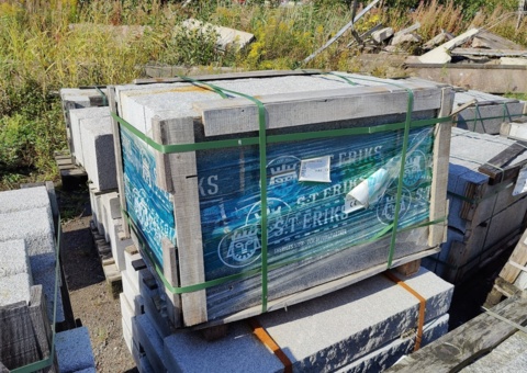 Granitkantsten RFV2 Rak Porto Grå 1100x120x300 mm ca 13.2 m