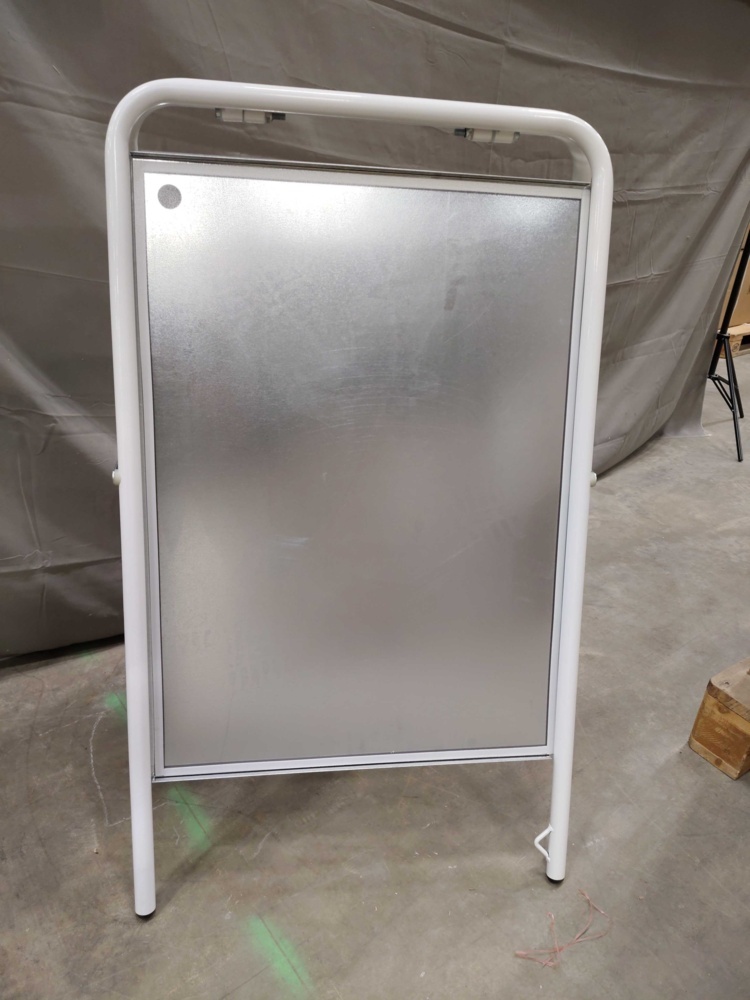 1576146-1 Pavement sign - 50x70 cm, white, A-frame