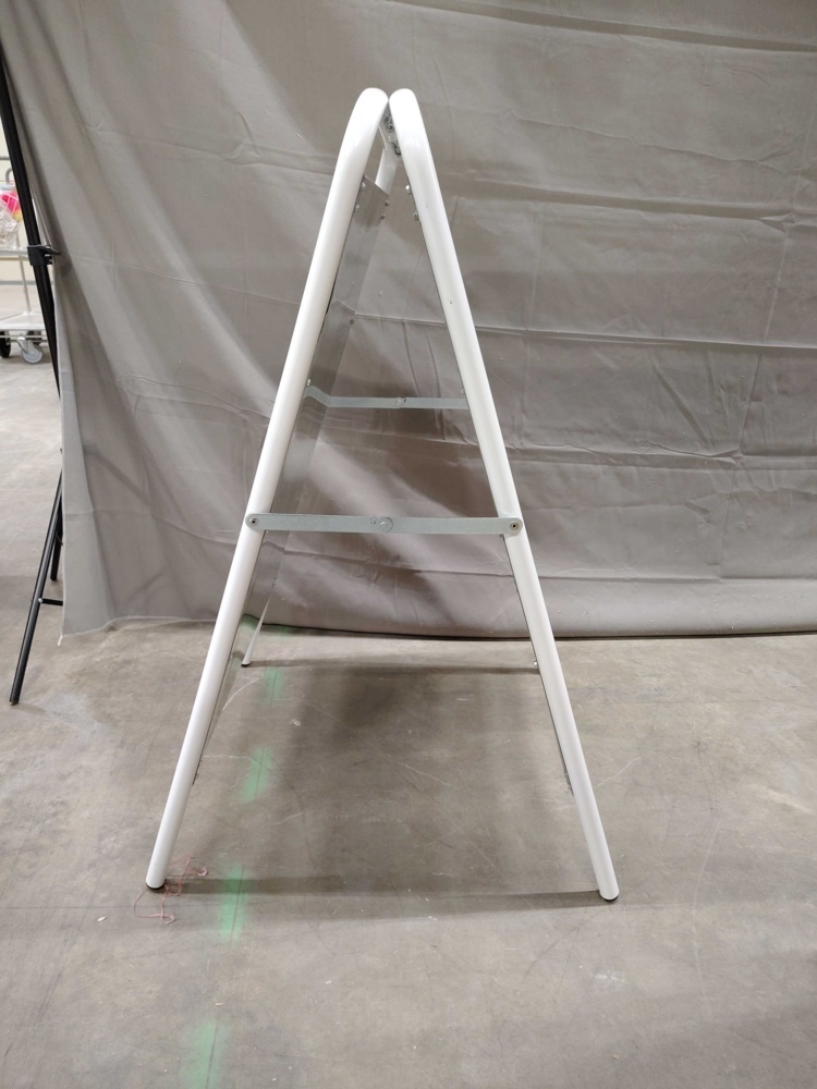 1576146-2 Pavement sign - 50x70 cm, white, A-frame