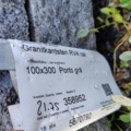 1091355-6 Granitkantsten RV4 Rak 100x300 mm ca 21,75 m
