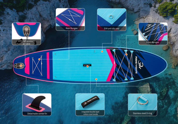 1576358-8 SUP Board 10,6"x32" Ridewave