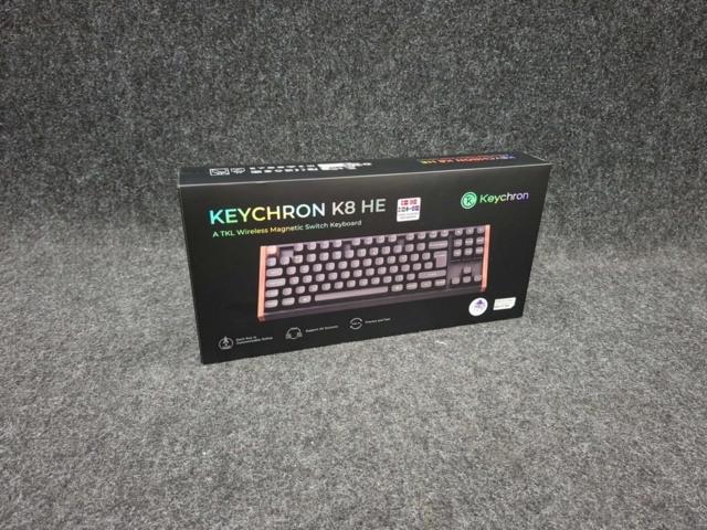 1555089-2 Trådlöst gamingtangentbord Keychron K8 HE SE (trä/svart)