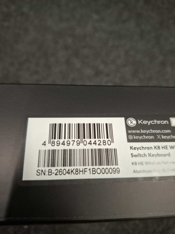 1555089-3 Trådlöst gamingtangentbord Keychron K8 HE SE (trä/svart)