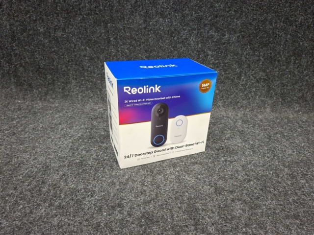 1555092-2 Video doorbell with doorbell Reolink Video Doorbell WiFi (black)