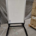 1576148-1 Trottoarpratare - 70x100 cm, vit, fjädrande bas