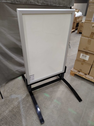 1576148-2 Trottoarpratare - 70x100 cm, vit, fjädrande bas