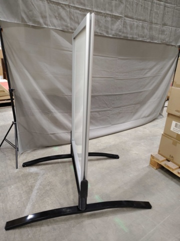 1576148-3 Trottoarpratare - 70x100 cm, vit, fjädrande bas