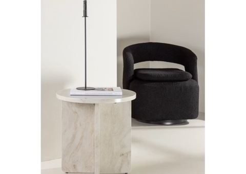 Ålesund Side table 50cm- Marble look