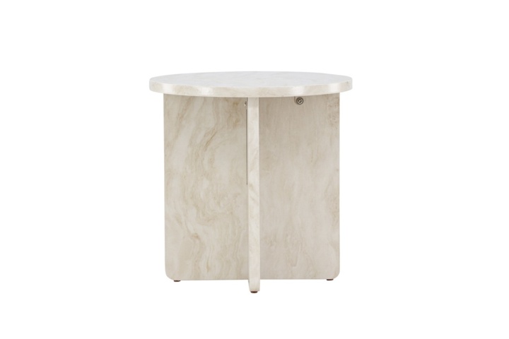1570314-5 Ålesund Side table 50cm- Marble look