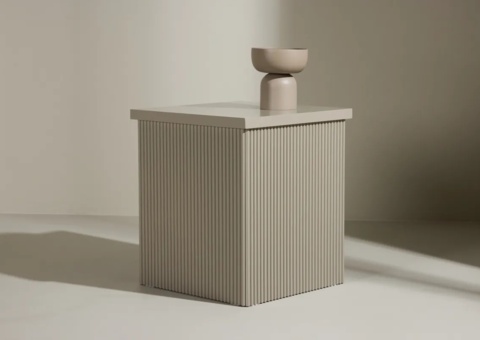 Sidobord 40x40 Beige