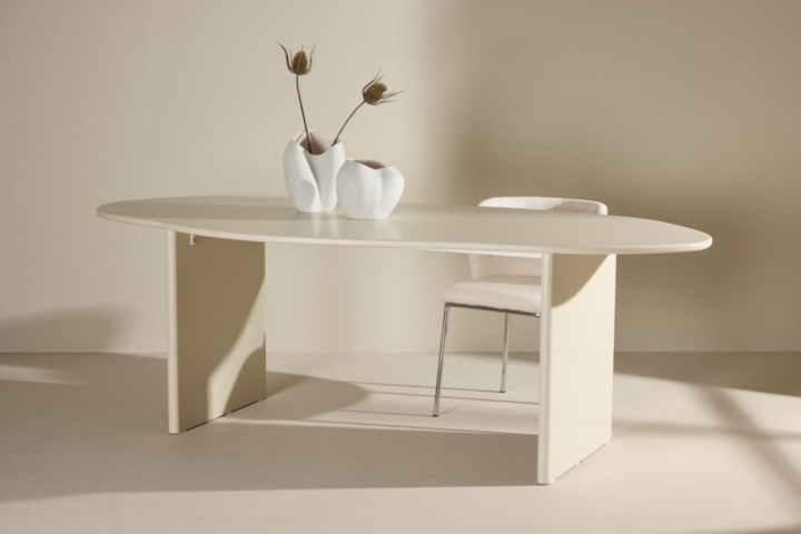 1570358-2 Matbord 220x100x75 cm - Beige / MDF FSC 100%