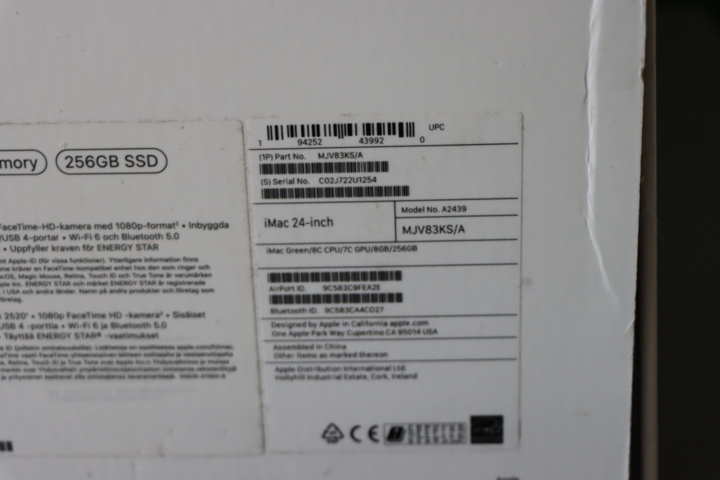 1296107-20 Computer iMac M1 (2021) Ram 8GB, SSD 256GB green