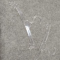 1576149-5 Klädhängare, ca 180 st - svarta och transparenta