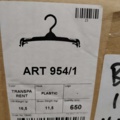 1576149-6 Klädhängare, ca 180 st - svarta och transparenta
