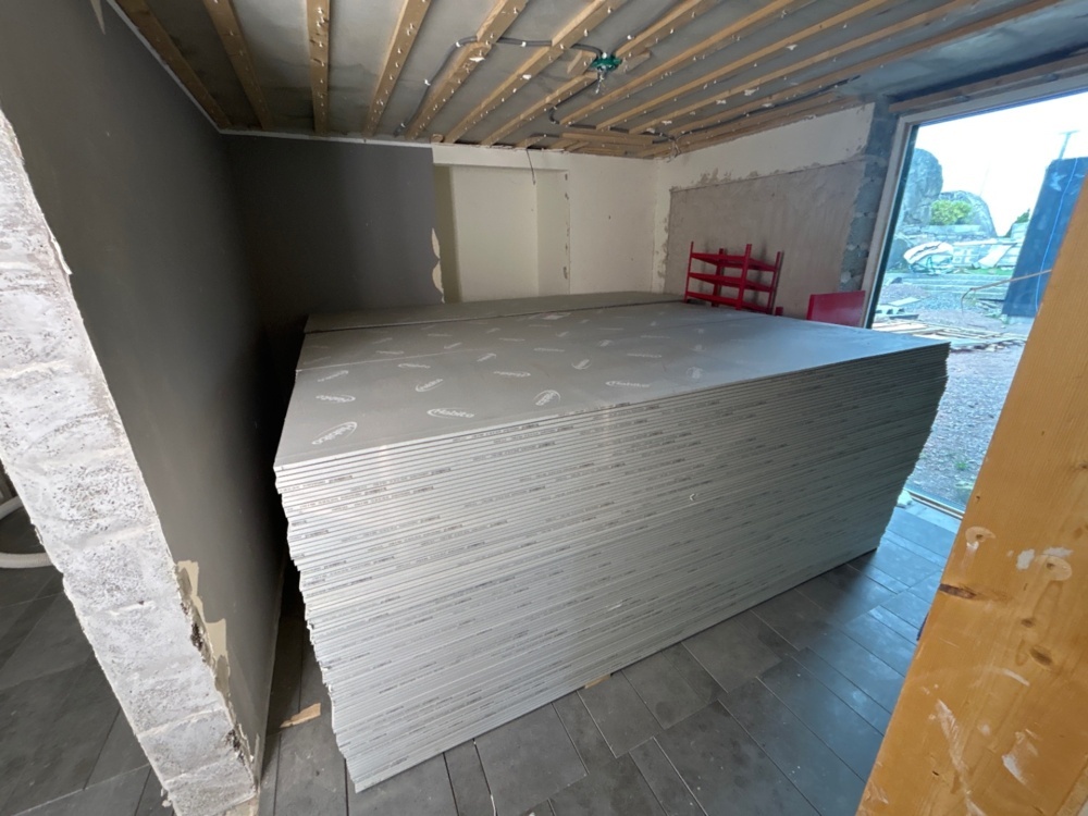 1411483-1 Större samling med armerade gipsskivor - Gyproc Habito 12,5