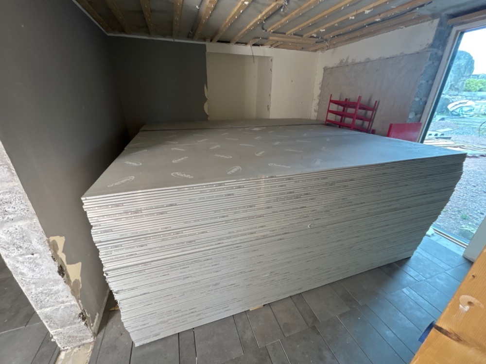 1411483-2 Större samling med armerade gipsskivor - Gyproc Habito 12,5
