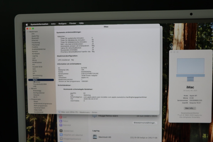 1296108-12 Computer iMac M1 (2021) Ram 8GB, SSD 256GB blue