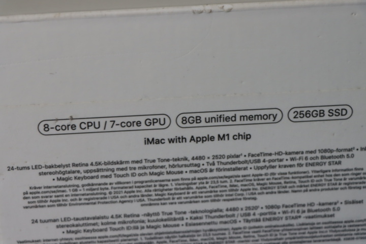 1296108-20 Computer iMac M1 (2021) Ram 8GB, SSD 256GB blue