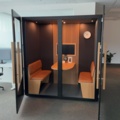 1422053-6 Mötesbås 4 pers - Mutebox Meet Connect med bildskärm och högtalare för videomöten
