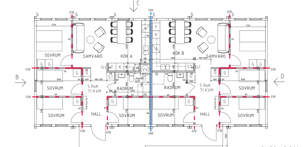 1565957-71 Modular apartment with 2 apartments (17A-17B)