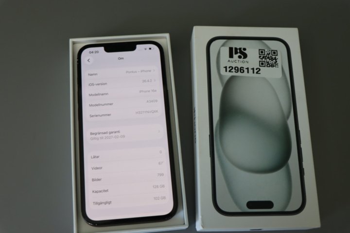 1296112-2 iPhone 16e 128GB