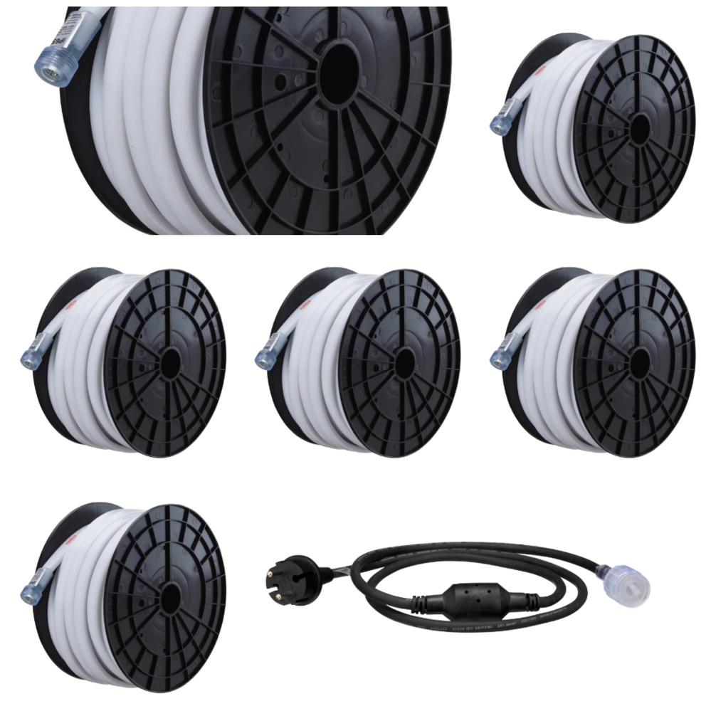1577924-1 LED strip 10 meters, 6 pcs + power cable, 1 pc - Mareld, Sunlit Frosted, IP65