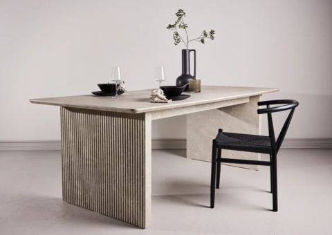 Matbord 200 × 100 Beige