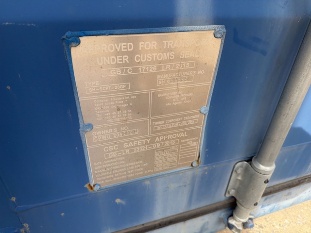 1566006-5 Container 20 feet - Container Providers SH-SCPT-20GP