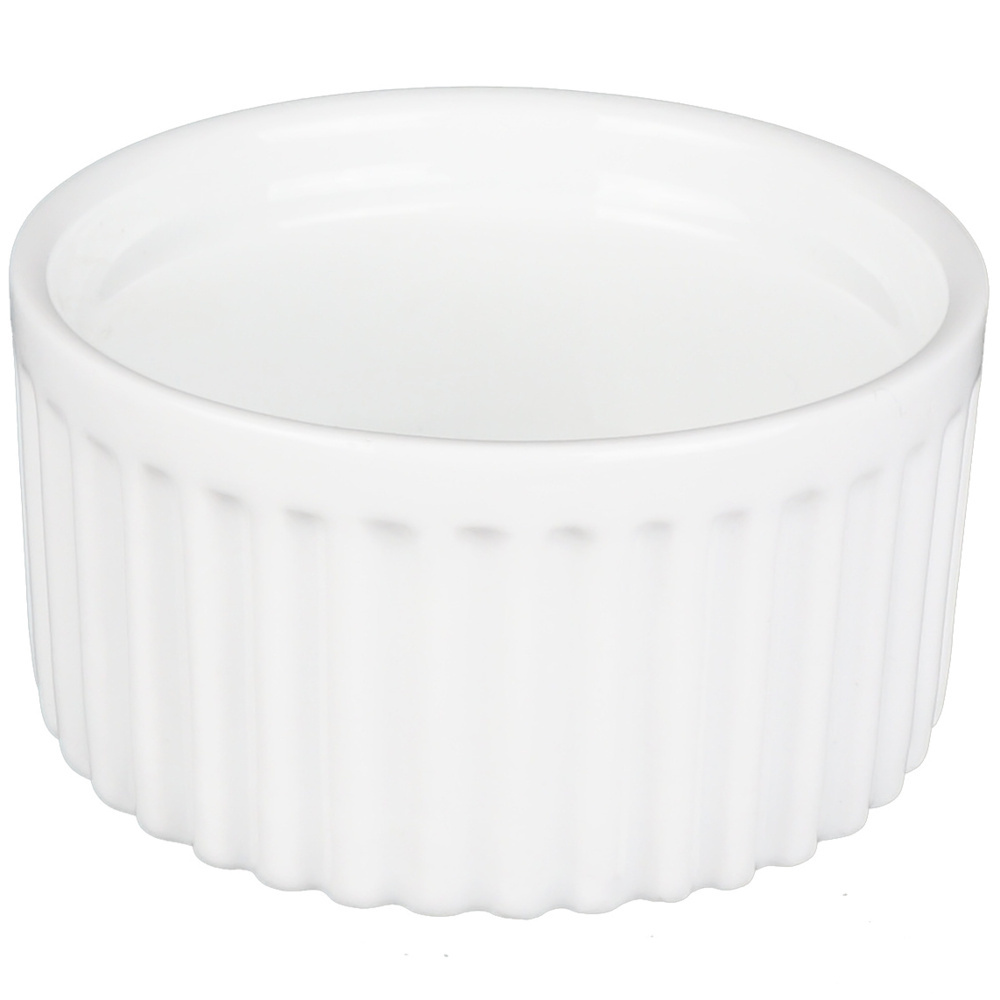 1577956-1 Mini skål suffléform, 144 st - stl 7Ø x 3,5 cm, vit