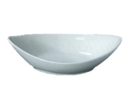 1577957 Skål båtform, 24 st - stl 25 x 15 x 6 cm, vit